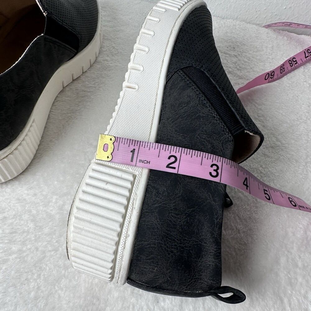 Soul Naturalizer Turner Slip-on Sneakers Women's Black FauxLeather Shoe- 7 WIDE - Picture 15 of 16